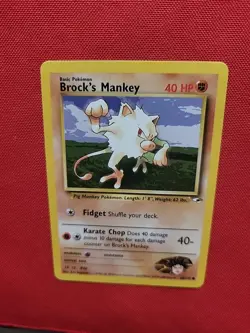 Pokemon: Brock's Mankey Vintage #67 & #68 Gym Heroes 2000 WOTC - LP - M2 (3) - Image 5