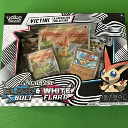 Pokemon TCG Black Bolt & White Flare Unova Victini Illustration IN HAND USA - Image 1