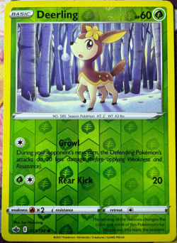 Deerling Reverse Holo - 011/198 - Chilling Reign Pokemon 2021 - Image 1