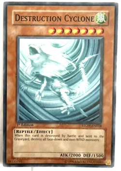 YuGiOh! - Destruction Cyclone - STON-EN028 - 1st Edition - Common - Image 1