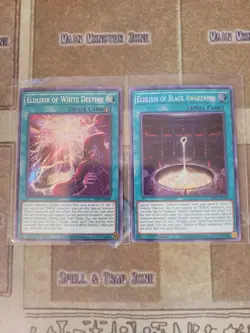 YUGIOH ELDLIXIR OF BLACK AWAKENING + ELDLIXIR OF WHITE DESTINY SESL SECRET 1ST - Image 1