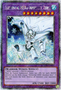 YuGiOh! Elemental HERO Absolute Zero - RA03-EN231 - Platinum Secret Rare 1st Edi - Image 1