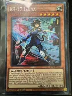 YuGiOh K9-17 Izuna JUSH-EN031 1st Edition Collectors Rare NM - Image 1