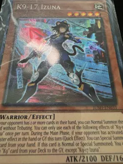 YuGiOh K9-17 Izuna JUSH-EN031 1st Edition Collectors Rare NM - Image 3