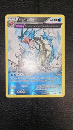 Pokemon Gyarados TCG Reverse Holo Rare Card 21/98 XY Ancient Origins LP - Image 1