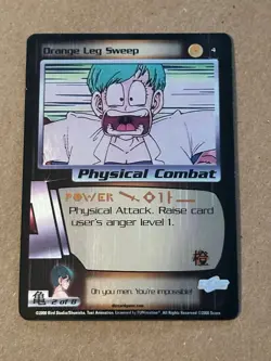 Orange Leg Sweep Foil 4 Dragon Ball Z Trading Card TCG CCG - Image 1