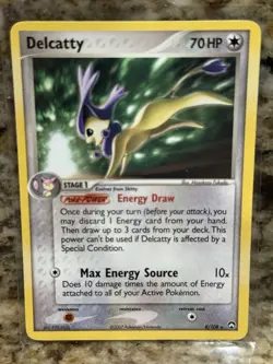 Delcatty 8/108 EX Power Keepers Regular Rare Pokemon Card TCG English - Image 1