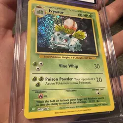 CGC 10 GEM MINT Ivysaur 002/034 Classic Holo Pokemon Card - Image 3