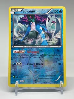 Suicune 20/101 2013 B&W Plasma Blast Pokemon Card Reverse Holo Rare - LP - Image 1