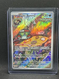 Brute Bonnet 207/182 SV Paradox Rift Illustration Rare Holo Pokemon Card Mint 🔥 - Image 1