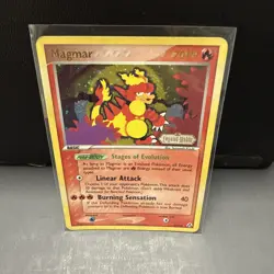 Magmar 21/92 EX Legend Maker Reverse Holo Stamped 2006 Pokemon Card LP - Image 2
