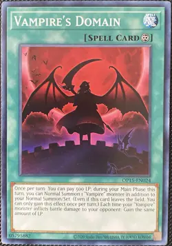 Vampire's Domain OP15-EN024 OTS Tournament Pack 15 Unlimited - Yugioh Card - Image 1
