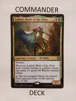 * LATHRIL, BLADE OF THE ELVES * COMMANDER DECK * NM * MTG * - Image 1
