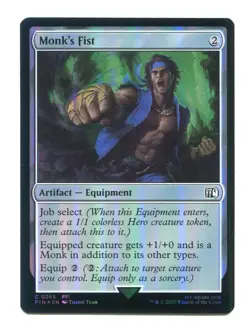 Monk's Fist FOIL NM 0265 Final Fantasy FIN MTG Magic the Gathering - Image 1