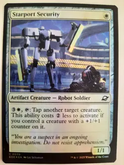 Starport Security #0039 Edge of Eternities MTG Magic NM FOIL - Image 1