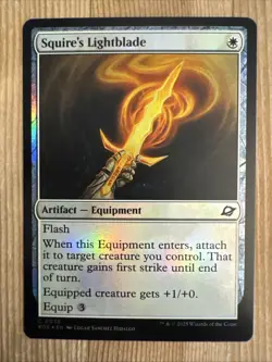 Squire's Lightblade #0036 Edge of Eternities MTG Magic NM FOIL - Image 1