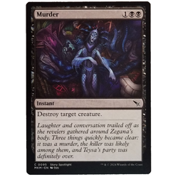 x4 Murder MKM MTG M/NM Playset Common Black Instant Murders at Karlov Manor TCG - Image 1