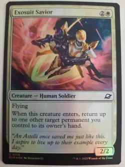 Exosuit Savior #0016 Edge of Eternities MTG Magic NM FOIL - Image 1
