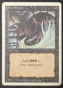 Dark Ritual Revised 1994 Played Vintage MTG Magic The Gathering - Image 1