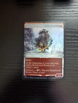 MTG Kamigawa: Neon Dynasty - Reinforced Ronin (323) Showcase FOIL - Image 1
