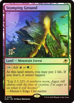 Stomping Ground - PRERELEASE FOIL - Edge of Eternities EOE - 0258 - MTG Magic - Image 1