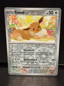 Pokemon 2024 Twilight Masquerade Eevee Common Reverse Holo 135/167 - Image 1