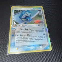 Pokemon TCG - Vaporeon 18/113(EX Delta Species) Stamped Reverse Holo Rare - Image 1