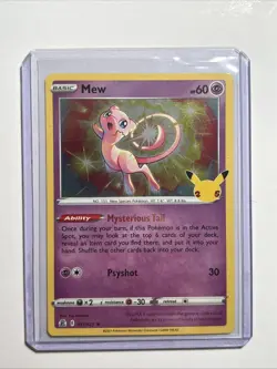 Pokemon TCG - Mew Holo Rare - 011/025 Sword & Shield: Celebrations - NM - Image 1