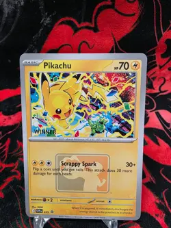 Pikachu “Winner” Promo 2025 World Championships SVP EN 225 Pokemon Worlds - Image 1