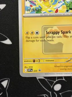 Pikachu “Winner” Promo 2025 World Championships SVP EN 225 Pokemon Worlds - Image 5