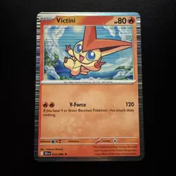 Pokemon TCG Victini 012/086 Sv: Black Bolt Holo Rare NM - Image 1