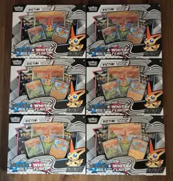 Lot of 6 Pokemon Black Bolt White Flare Victini Illustration Collection - Sealed - Image 1