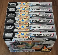 Lot of 6 Pokemon Black Bolt White Flare Victini Illustration Collection - Sealed - Image 3
