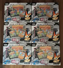 Lot of 6 Pokemon Black Bolt White Flare Victini Illustration Collection - Sealed - Image 1