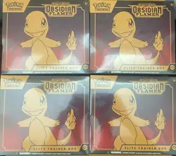 Pokemon TCG Obsidian Flames Elite Trainer Box 4 Count Lot Sealed - Image 1