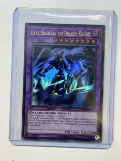 *** DARK MAGICIAN THE DRAGON KNIGHT *** ULTRA RARE LEDD-ENA00 MINT/NM YUGIOH! - Image 1