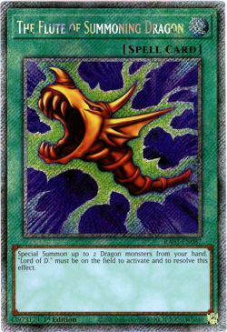YuGiOh! The Flute of Summoning Dragon RA03-EN087 Platinum Secret Rare 1st Editio - Image 1