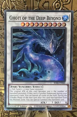 Ghoti of the Deep Beyond RA04 Super Quarter Century Stampede 1st Ed. Yugioh! - Image 1