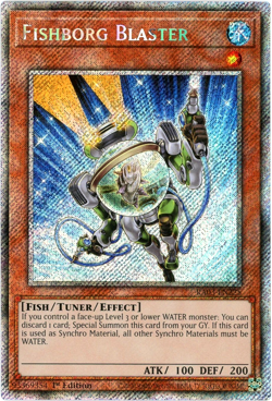 YuGiOh! Fishborg Blaster - RA03-EN225 - Platinum Secret Rare 1st Edition - NM/M - Image 1