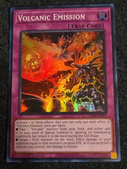Yugioh Volcanic Emission LD10-EN023 Super Rare 1st Ed NM - Image 1