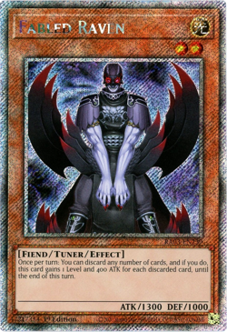 YuGiOh! Fabled Raven - RA03-EN239 - Platinum Secret Rare 1st Edition - NM/M - Image 1