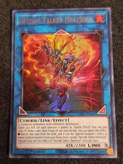 DECODE TALKER HEATSOUL GFP2-EN005 1st EDITION ULTRA RARE YUGIOH TCG NM - Image 1