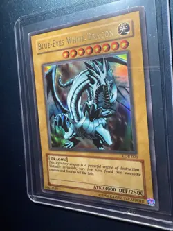 🔥 YUGIOH Blue-Eyes White Dragon LOB-001 Original Print Unlimited MP🔥 - Image 1