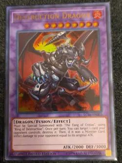 Yugioh Destruction Dragon LC06-EN003 Ultra Rare Limited Edition NM - Image 1