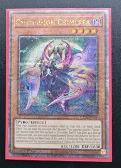 Yugioh Centur-Ion Chimerea ROTA-EN016 Quarter Century Secret Rare 1st Edition NM - Image 1