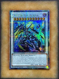 Yugioh Centur-Ion Auxila LEDE-EN042 Quarter Century Rare 1st Ed NM - Image 1
