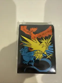 Pokemon Card Articuno Moltres Zapdos Hidden Fates Protective Sleeves 65x Sealed - Image 1