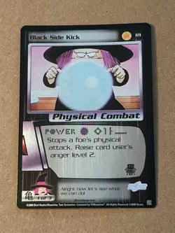 Black Side Kick 69 Dragon Ball Z Foil Trading Card TCG CCG - Image 1