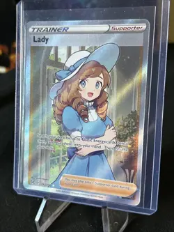 Lady Full Art Trainer Lost Origin 193/196 Pokemon TCG Card / Pack Fresh New - Image 4