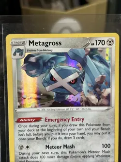 Metagross 119/195 Silver Tempest Holo Rare Pokemon Card Pokemon TCG / Pack Fresh - Image 2